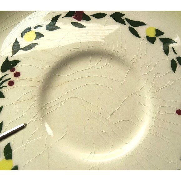 SET/3 Brock of California Harvest Yellow Saucers Tea Cup Saucers, Fair Condition - Picture 8 of 11